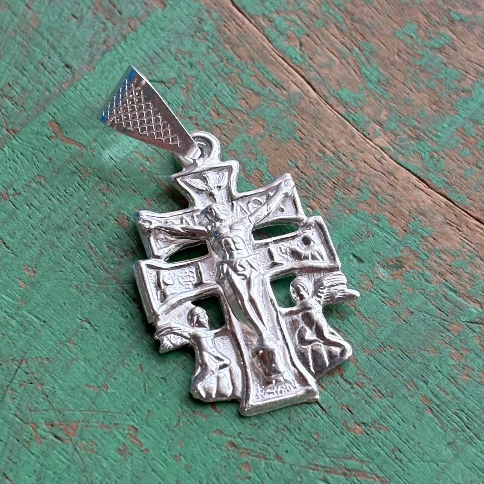 Sterling Silver 1.5" Caravaca Crucifix