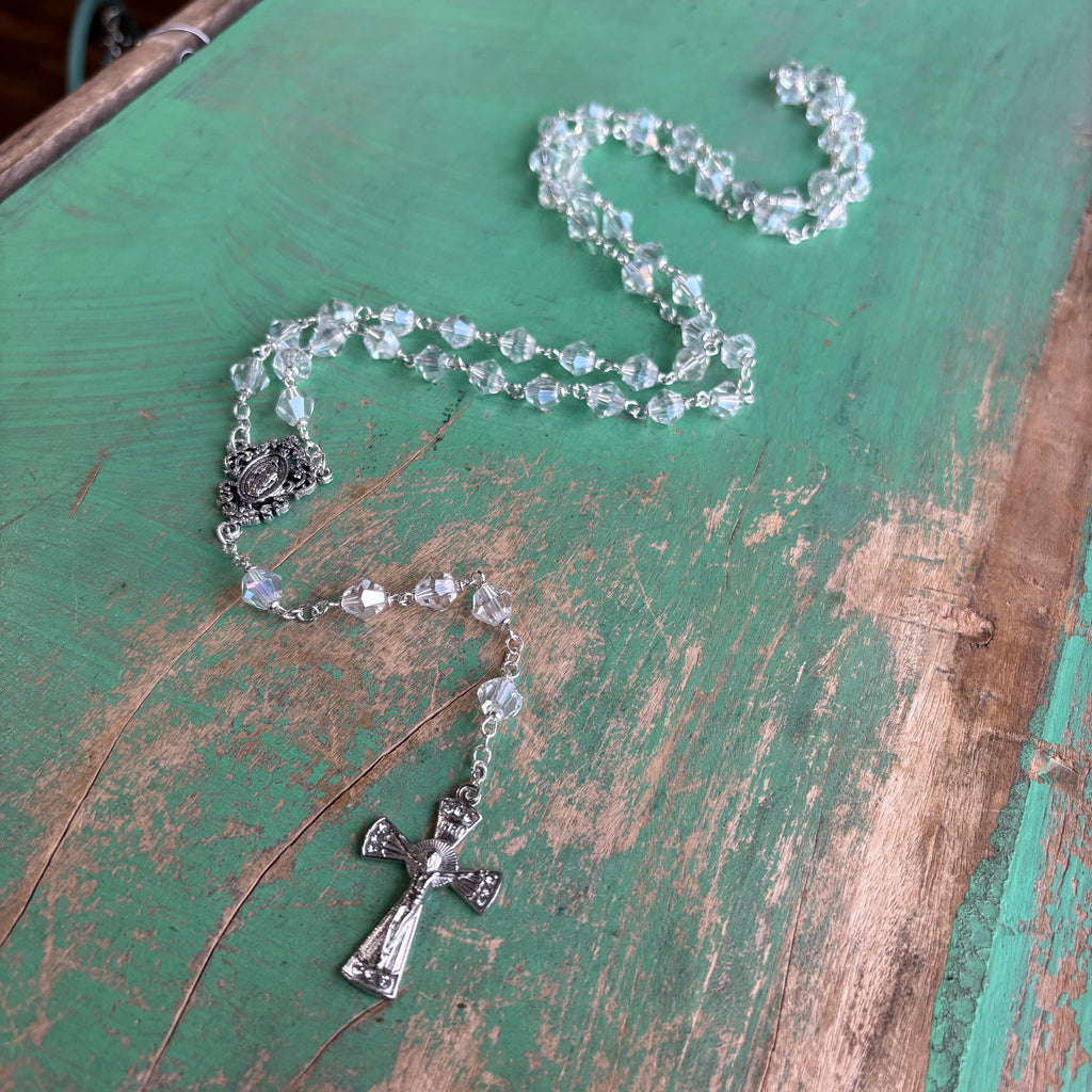 Miraculous Crystal Diamond Rosary