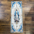 Blue Virgin Mary Table Runner