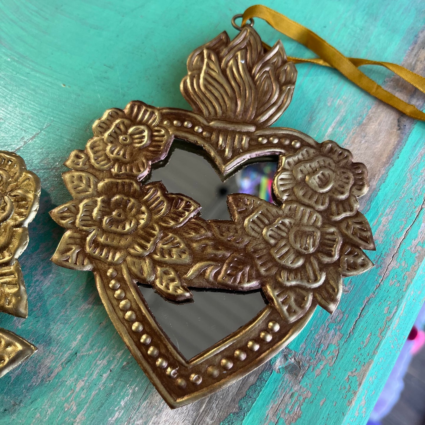 Discontinued Tin Immaculate Heart of Mary Mirror