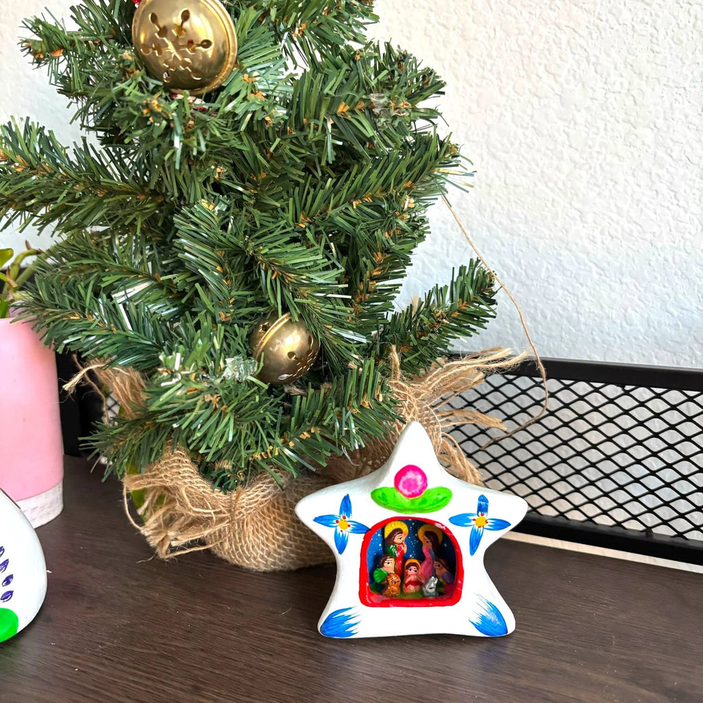 Handmade Peruvian Nativity Ornaments: Christmas decor