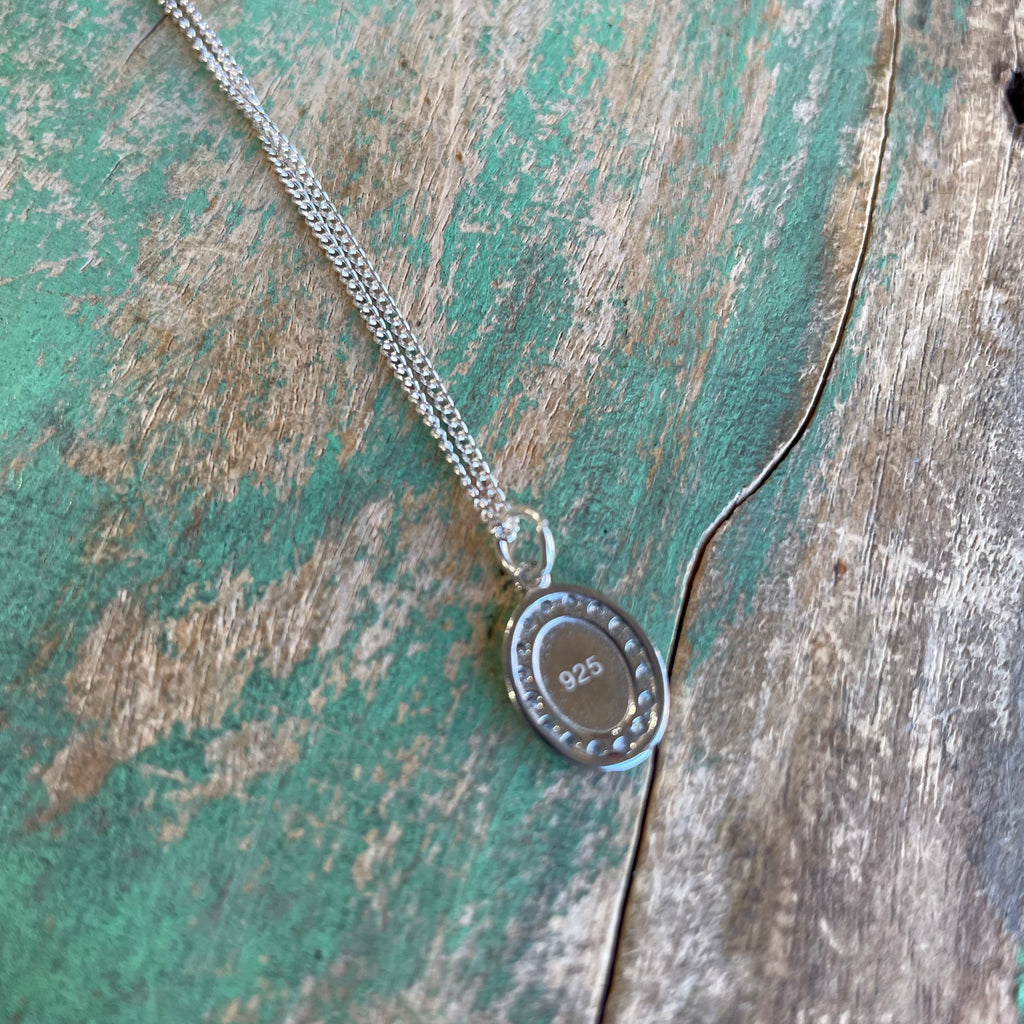 Sterling Silver Small Our Lady of Grace Necklace