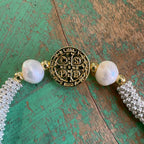 St Benedict FW Pearl Silver Plated Bracelet