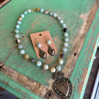 Serenity Sacred Heart Necklace or Earrings