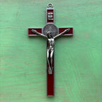 7” St. Benedict Enamel Crucifix – Metal Alloy