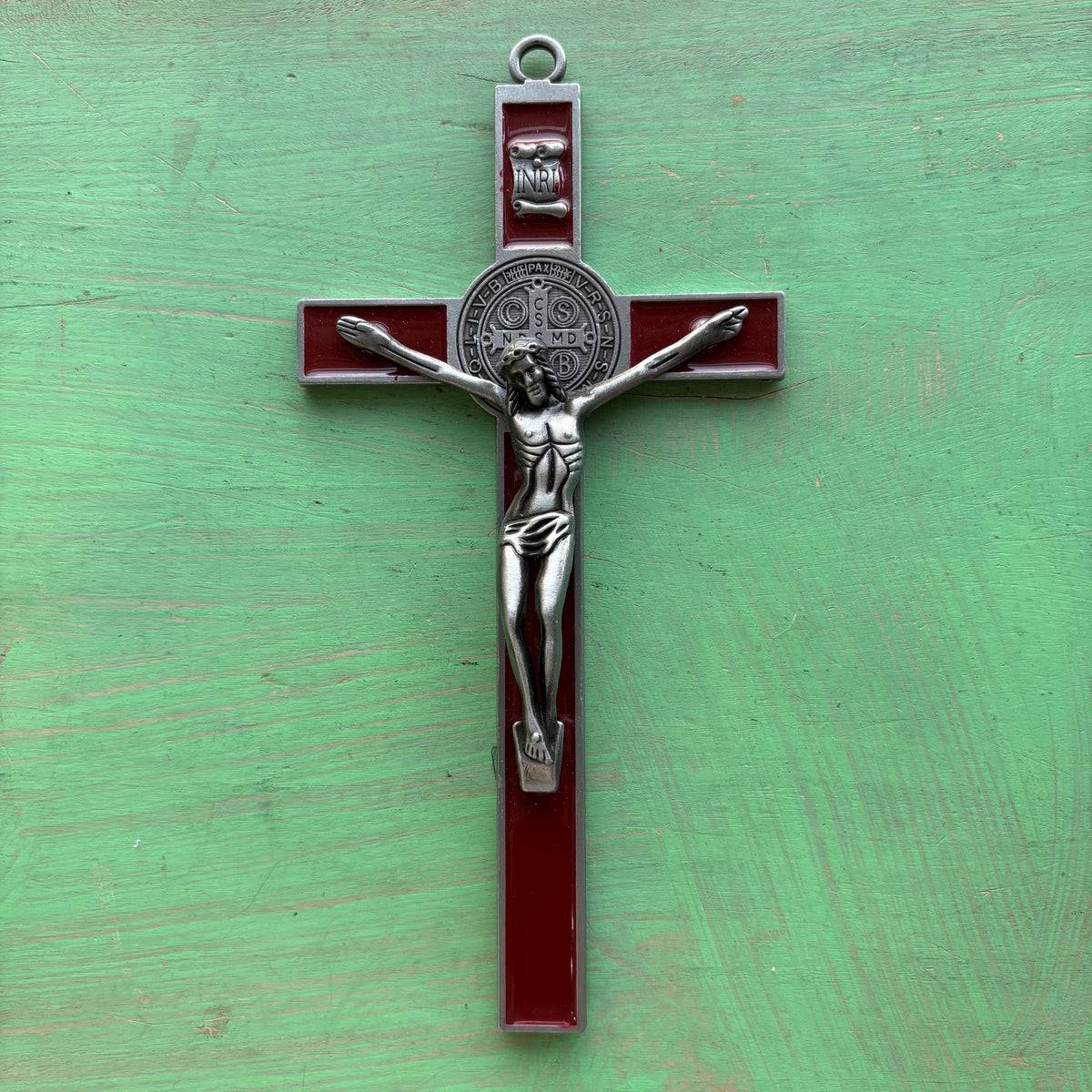7” St. Benedict Enamel Crucifix – Metal Alloy