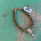 Golden Faith Hematite Bracelet
