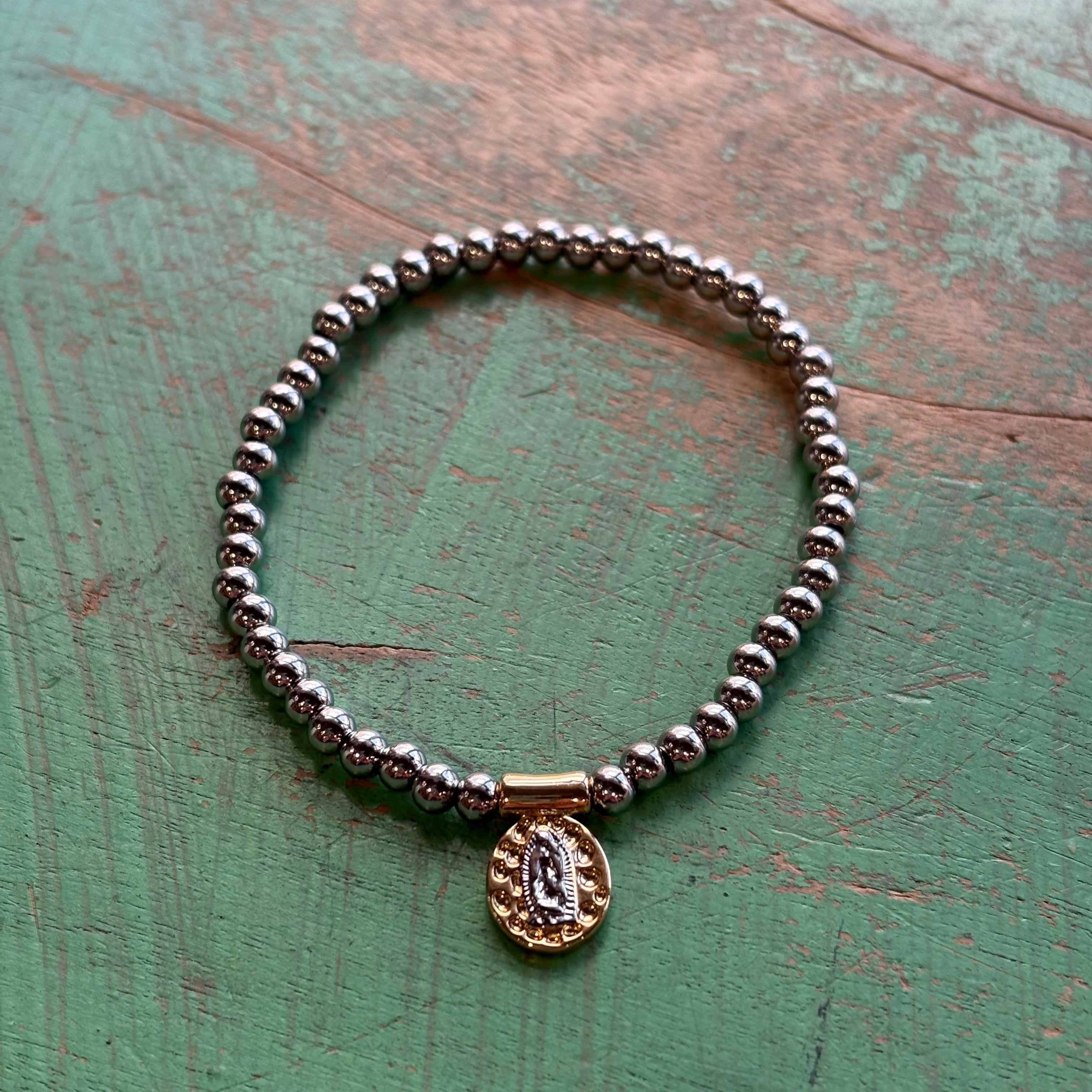 Catholic Medal Stretch Bracelet