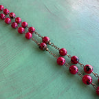 Bronze Glass Bead Our Lady of Grace Rosary