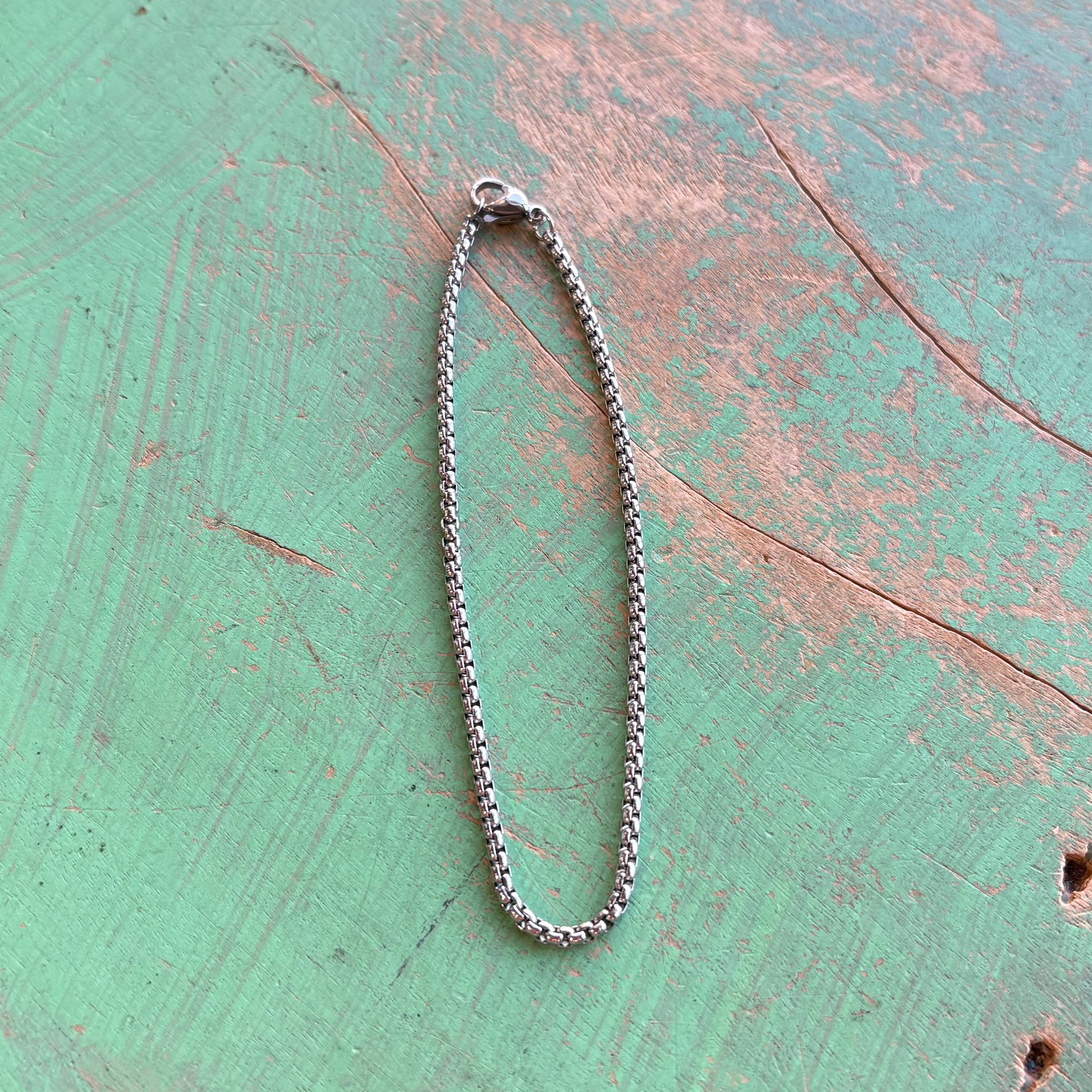 Stainless Steel Rolo Chain Bracelet