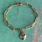 Paperclip Sacred Heart of Jesus Bracelet