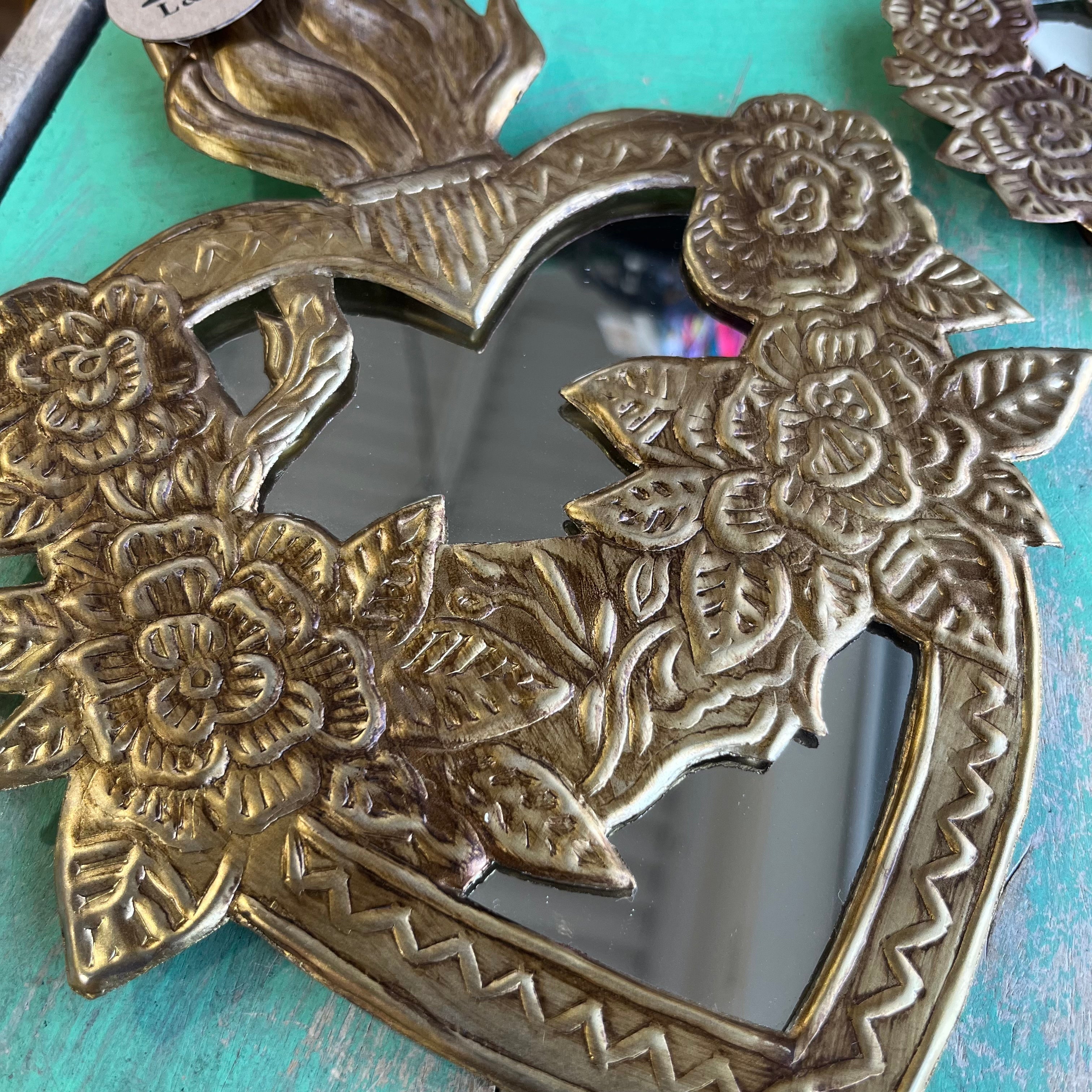 Discontinued Tin Immaculate Heart of Mary Mirror