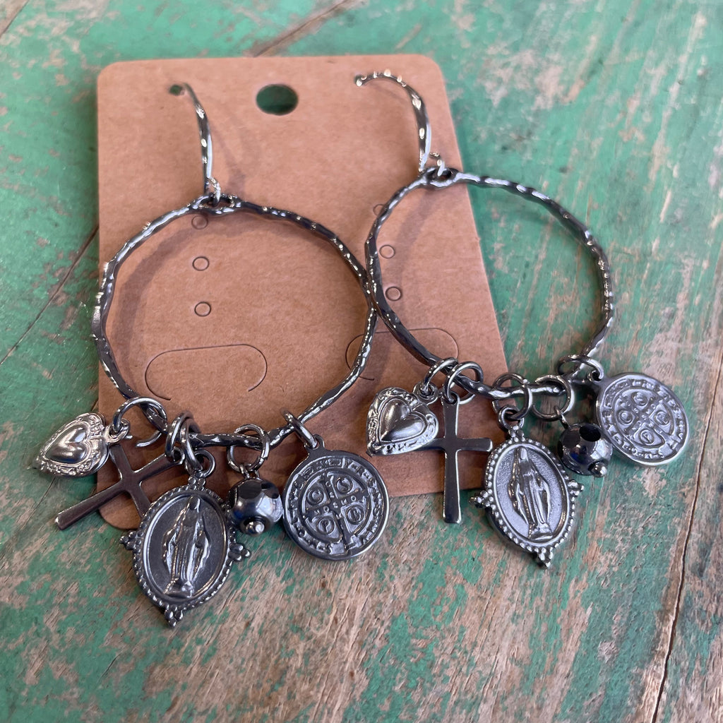 Ring of Medals Necklace and Earrings