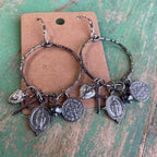 Ring of Medals Necklace and Earrings