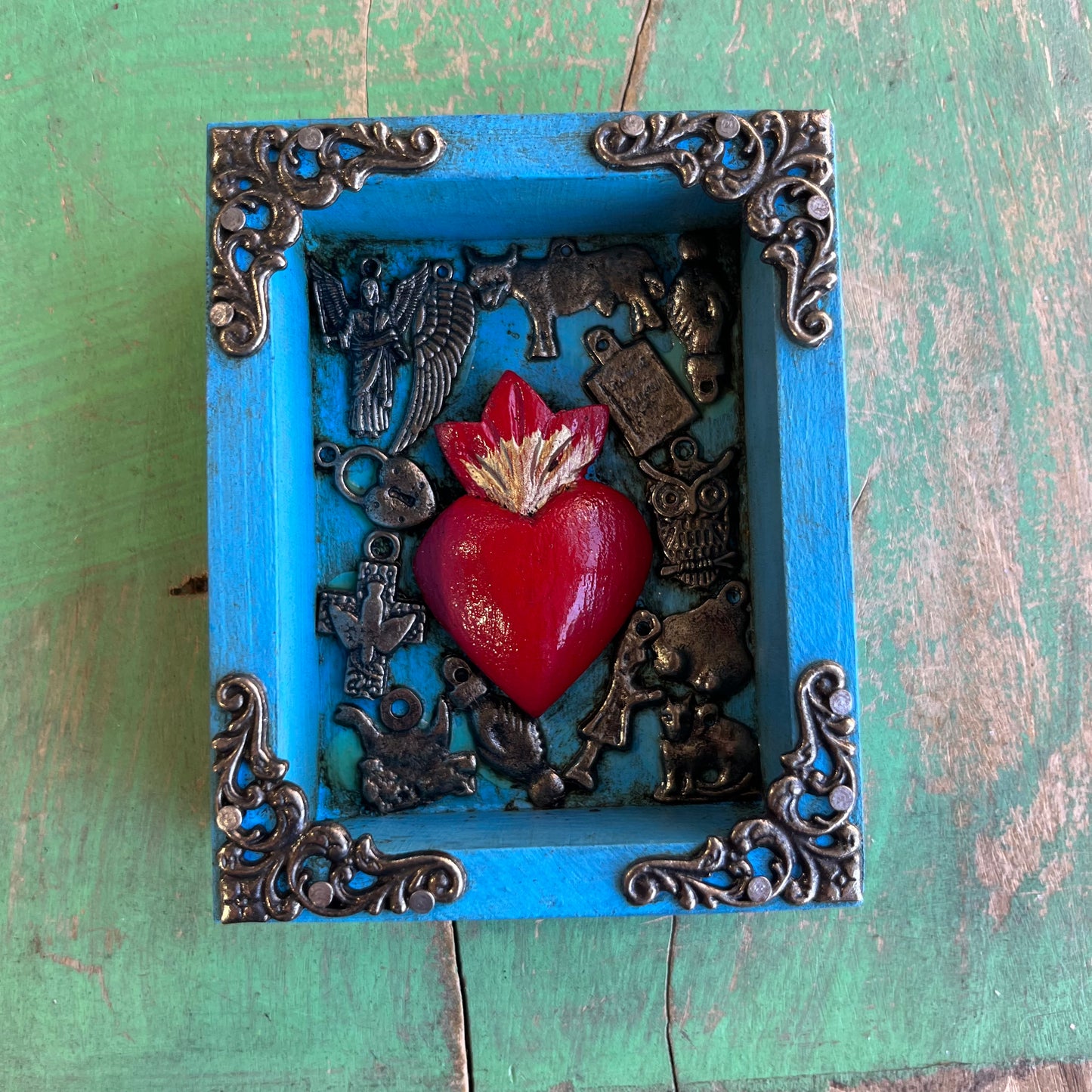 Milagros Heart Small Shadow Box