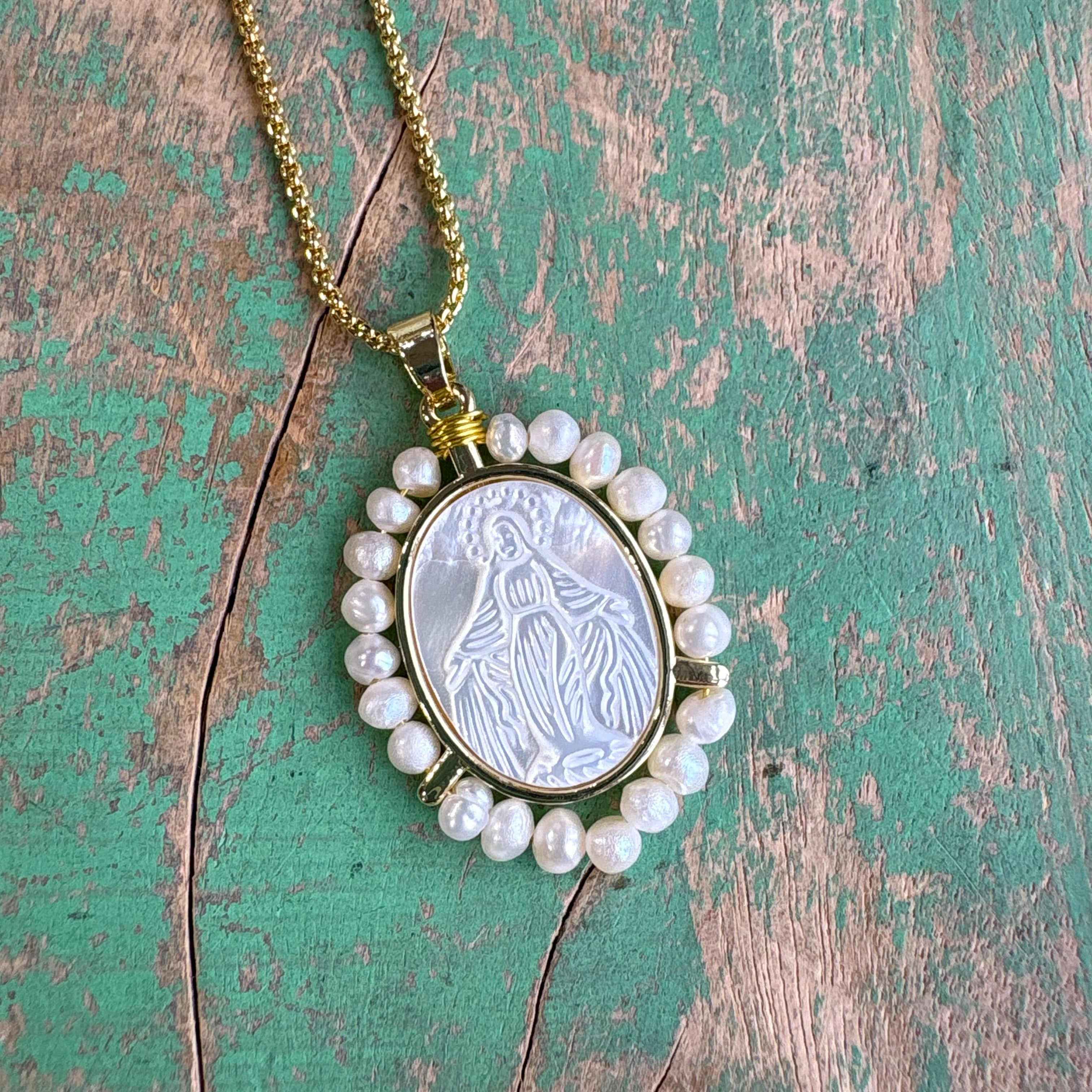 Our Lady of Grace Halo Necklace
