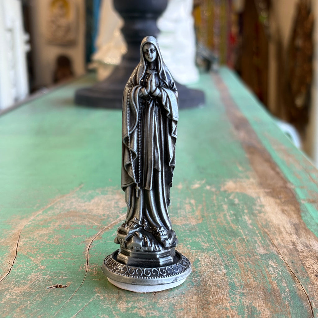 Small Silver 3 1/2" Metal Statues