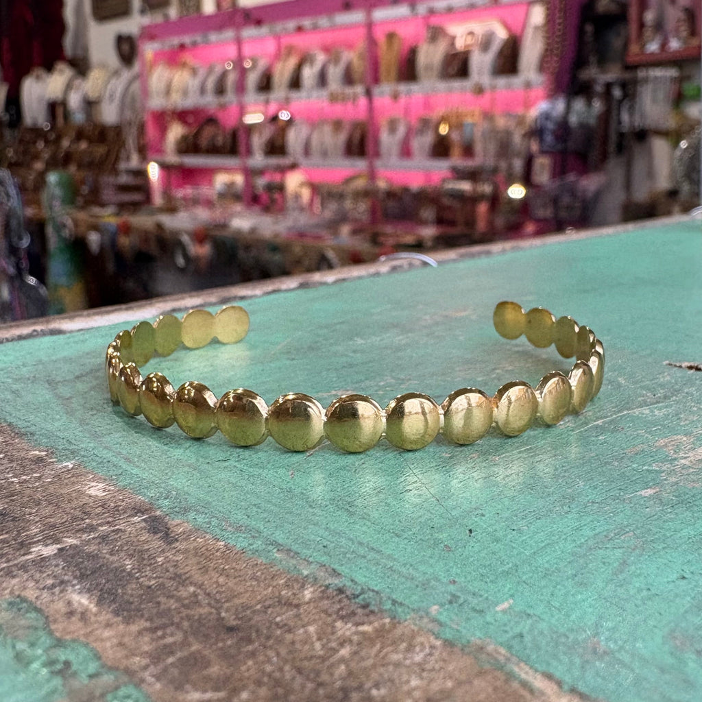 Gold Stainless Steel Cuff Bracelets