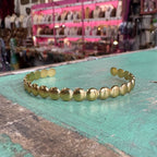 Gold Stainless Steel Cuff Bracelets
