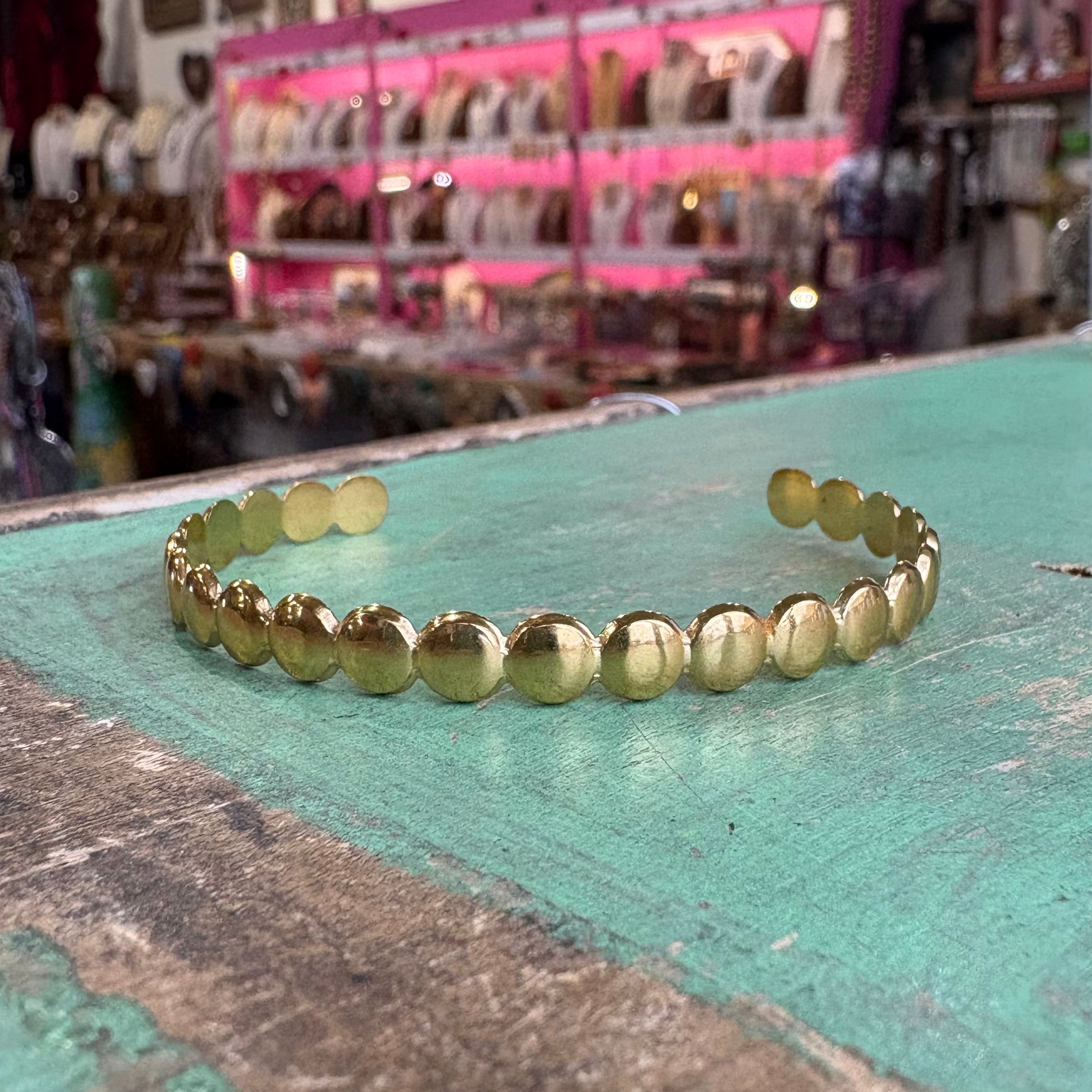 Gold Stainless Steel Cuff Bracelets