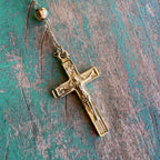 Gold Plated OLG 6MM Rosary Necklace