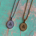 Stainless Steel Miraculous Medal Rope Chain Necklace