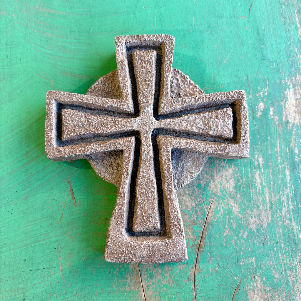 Stone Resin Square Cross