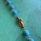 Tranquil Turquoise Cross Necklace
