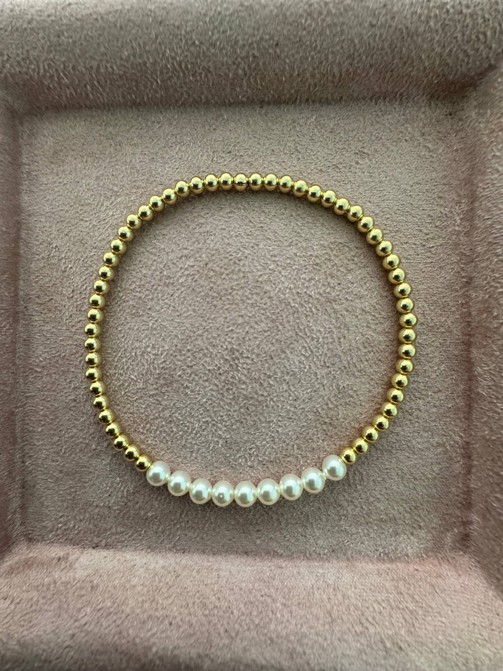 COLETTE | Stretchy Anti-Tarnish Gold Filled & Pearls Bracelet