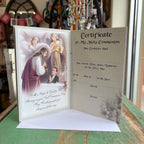 First Holy Communion Keepsake Certificate Card – Girls and Boys