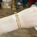 Gold Stainless Steel Cuff Bracelets