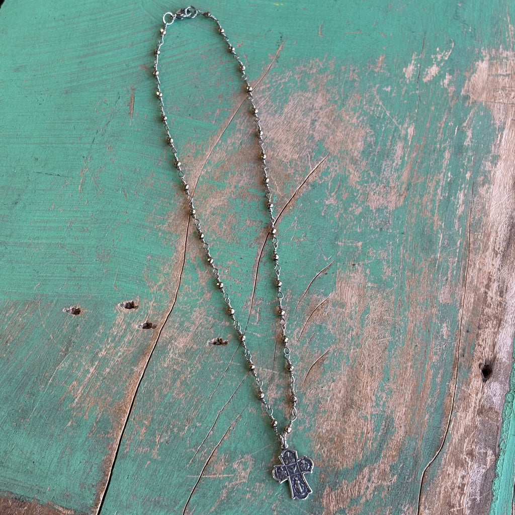 5 Way Cross Necklace and Earrings