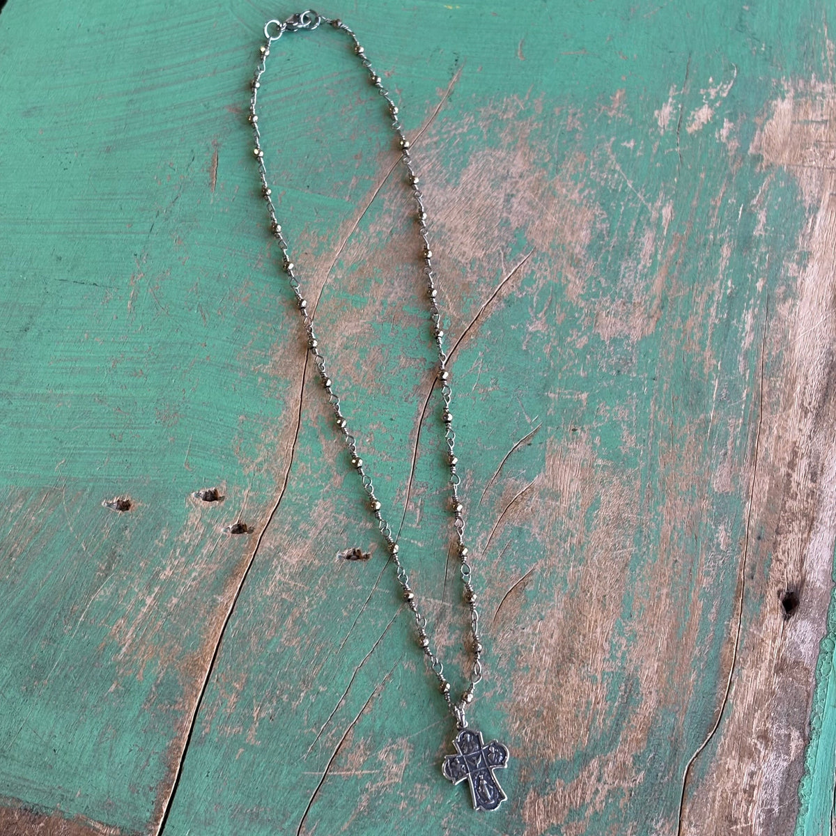 5 Way Cross Necklace and Earrings