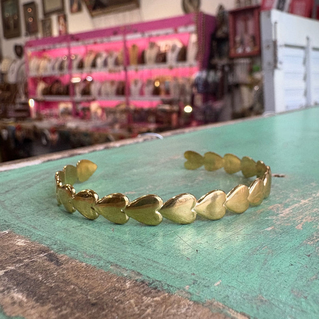 Gold Stainless Steel Cuff Bracelets
