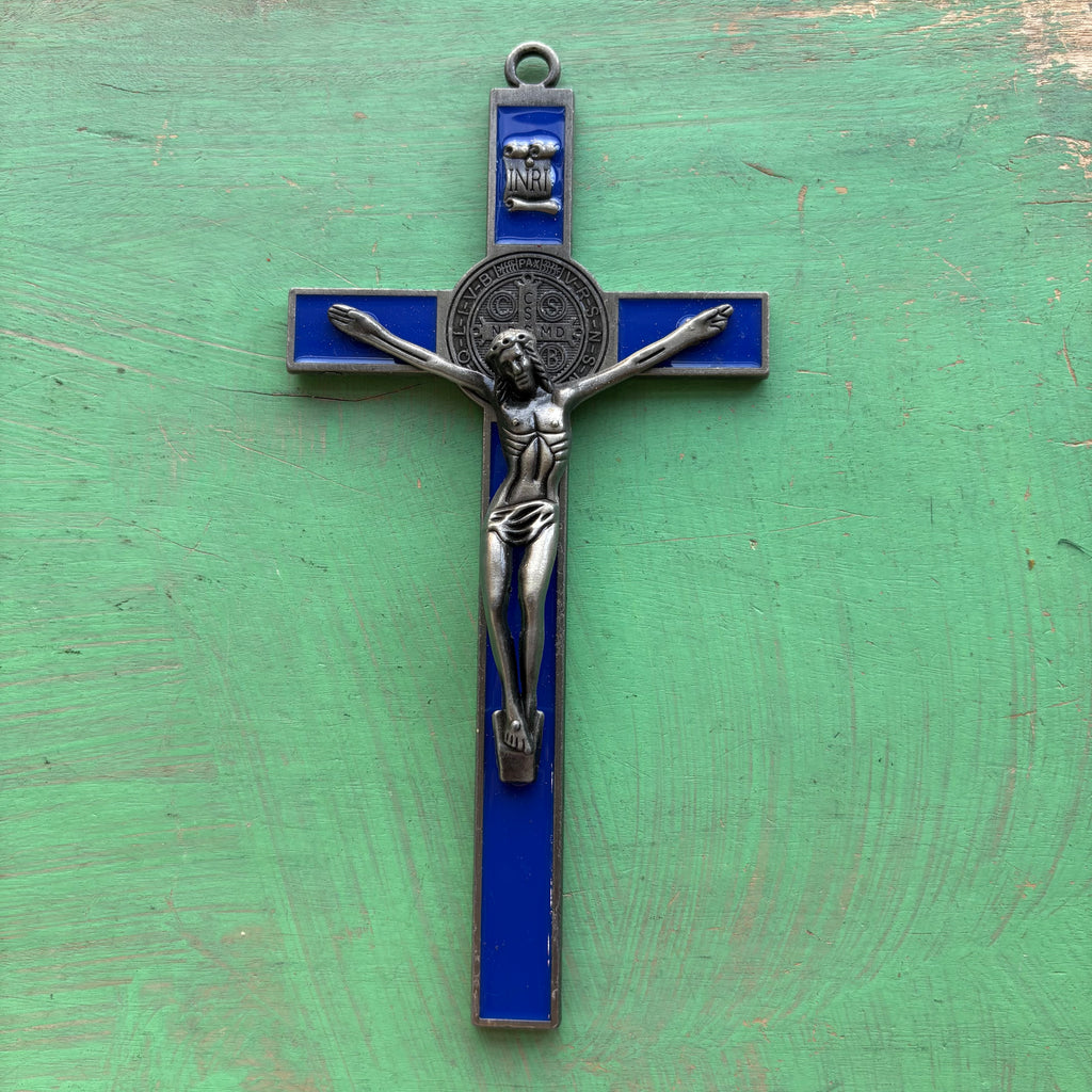7” St. Benedict Enamel Crucifix – Metal Alloy