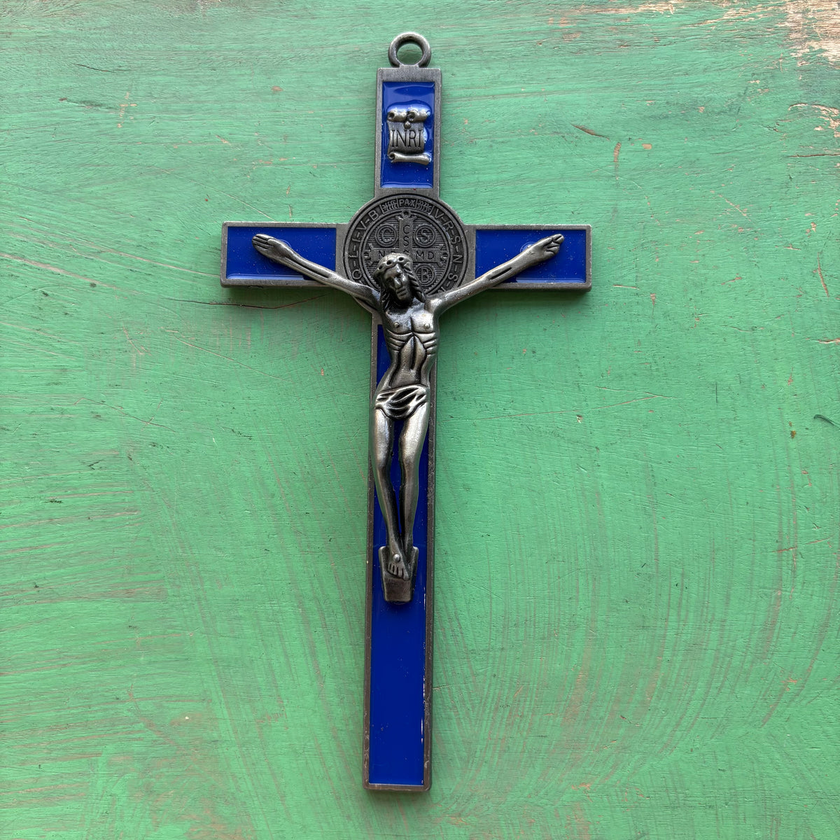 7” St. Benedict Enamel Crucifix – Metal Alloy