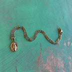 Two Tone Miraculous Medal Chain Necklace