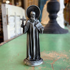 Small Silver 3 1/2" Metal Statues