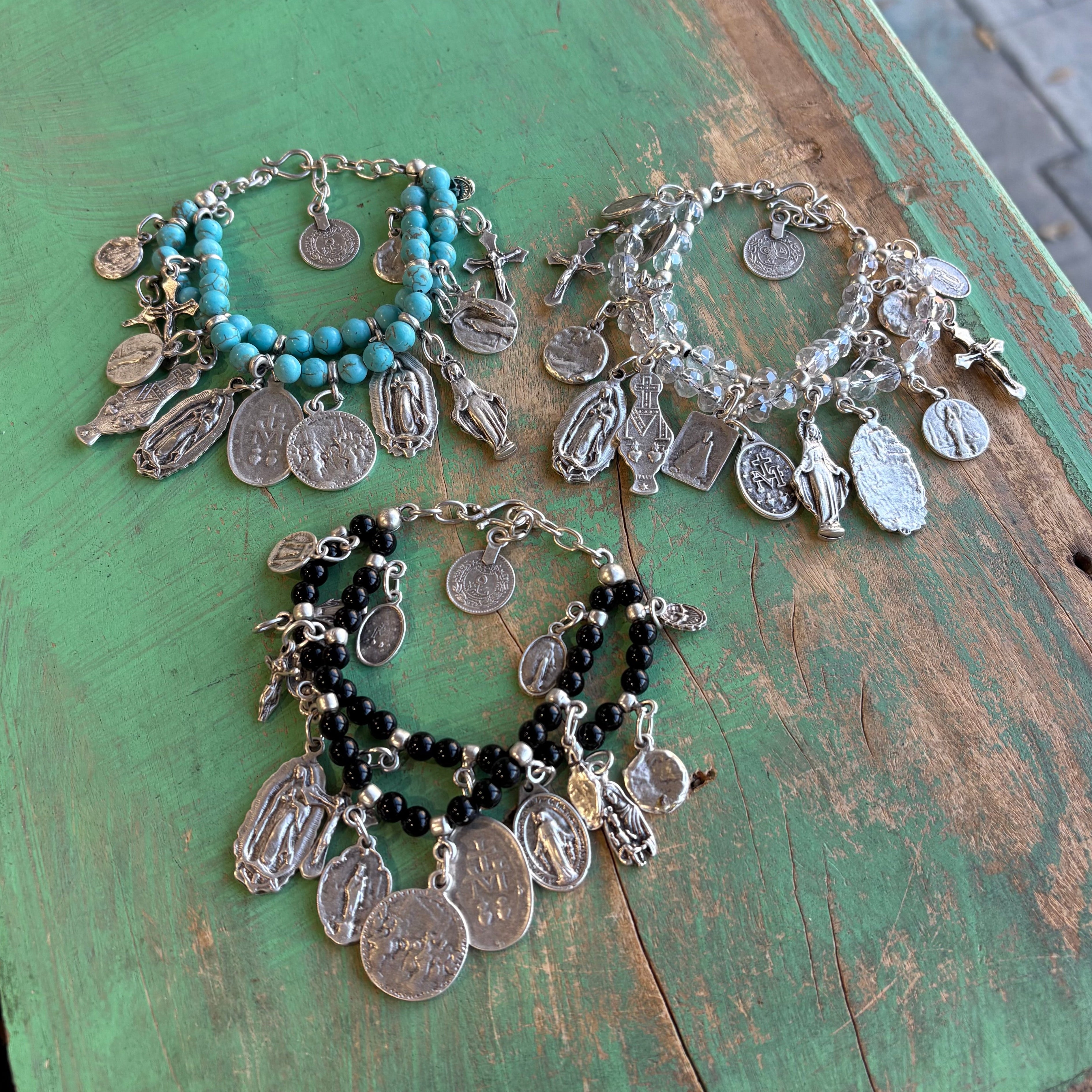Saint Charm Beaded Bracelet