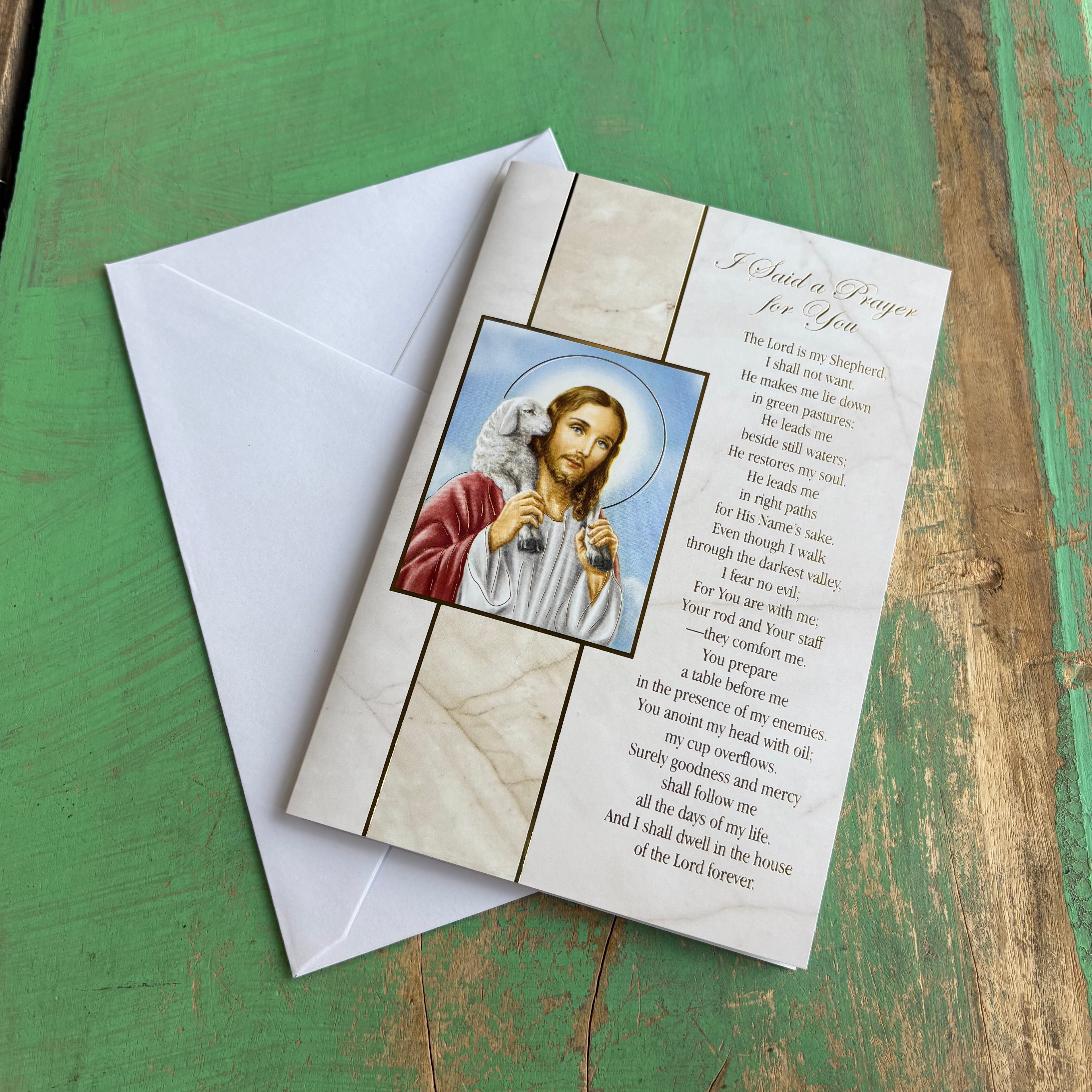 Good Shepherd Prayer Card