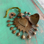 Flaming Stars 6" Sacred Heart Box