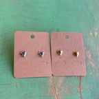 Stainless Steel Tiny Puffy Heart Earrings