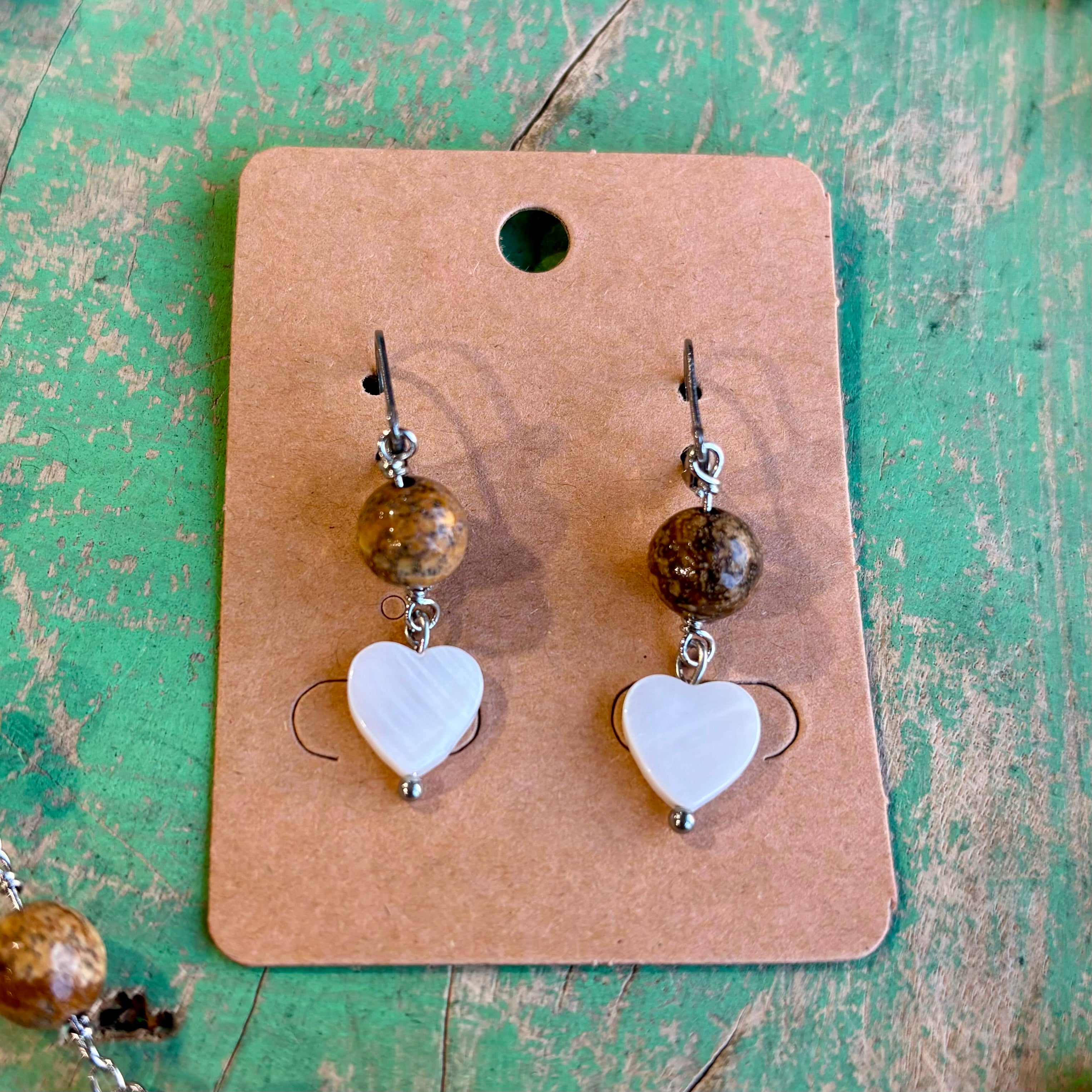 Bold Sacred Heart Necklace, Earrings or Adjustable Ring