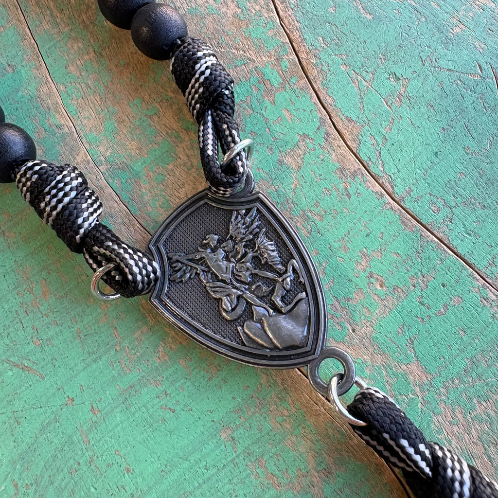 St Michael Pardon Cross Paracord Rosary