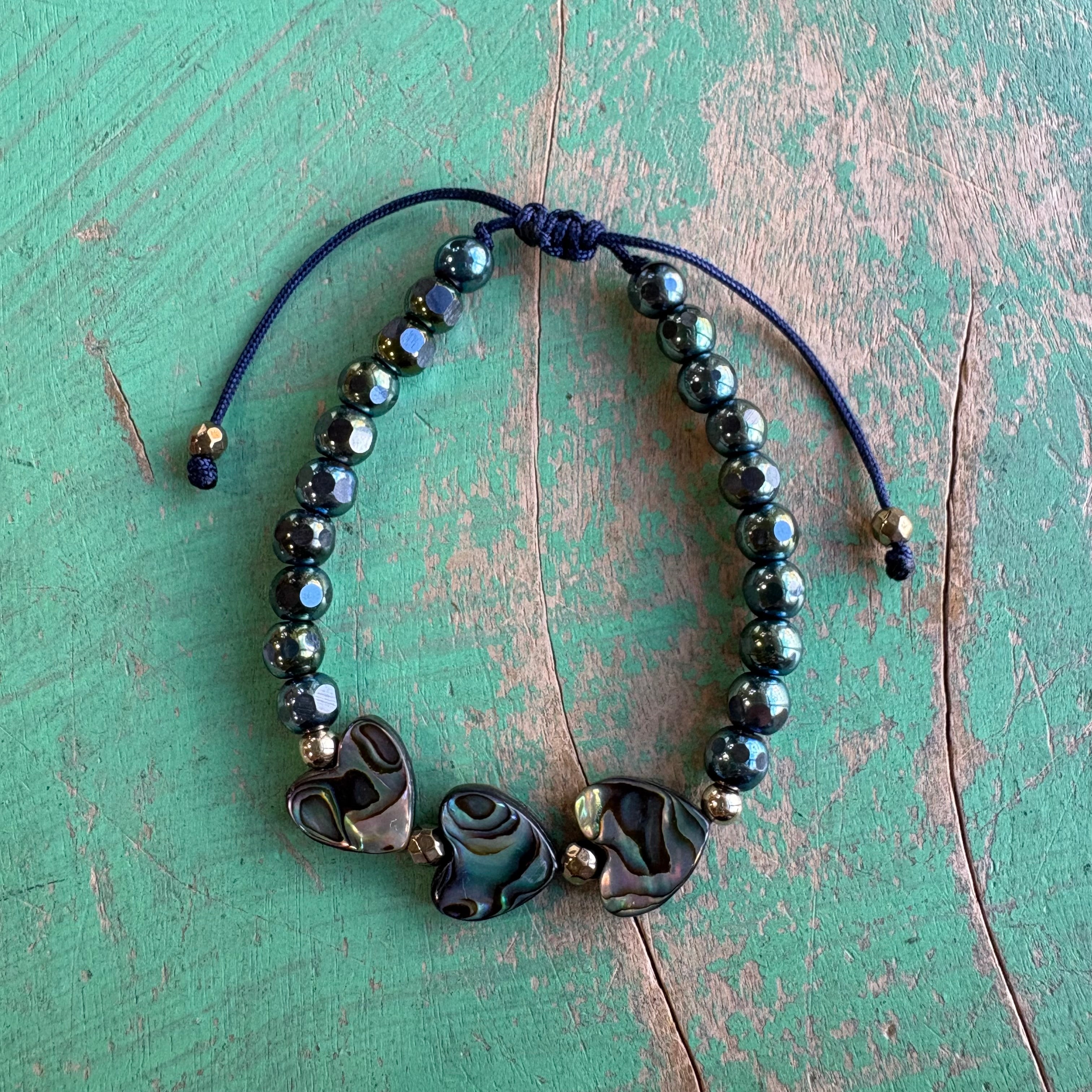 Abalone Hearts Bracelet