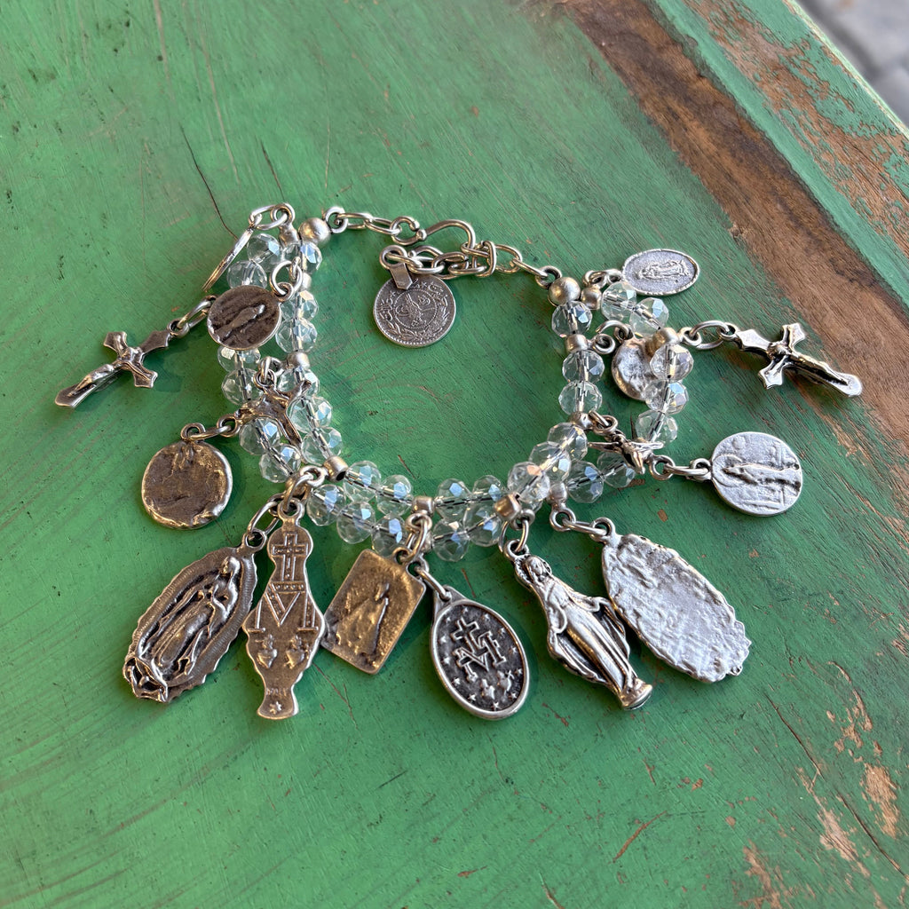 Saint Charm Beaded Bracelet