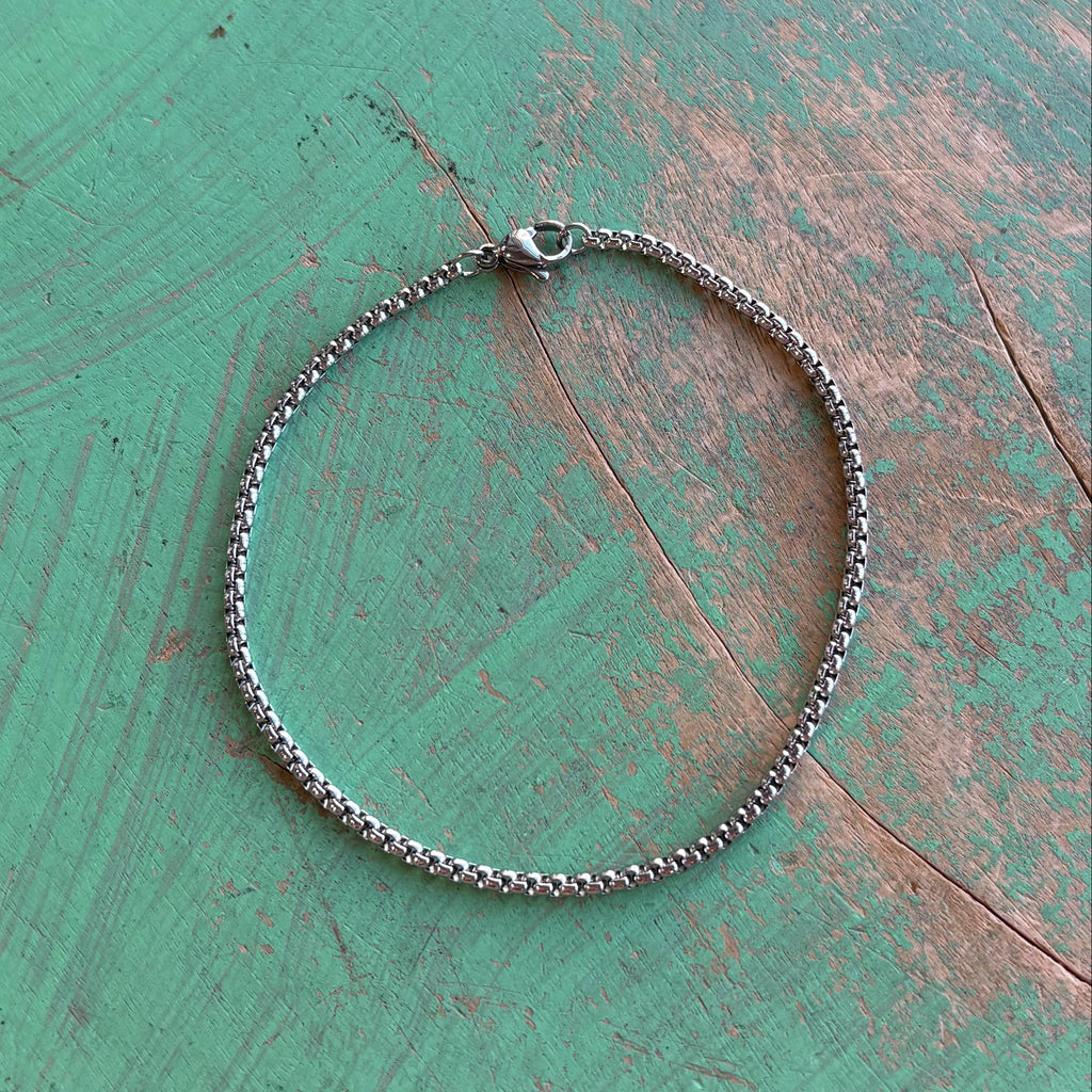 Stainless Steel Rolo Chain Bracelet