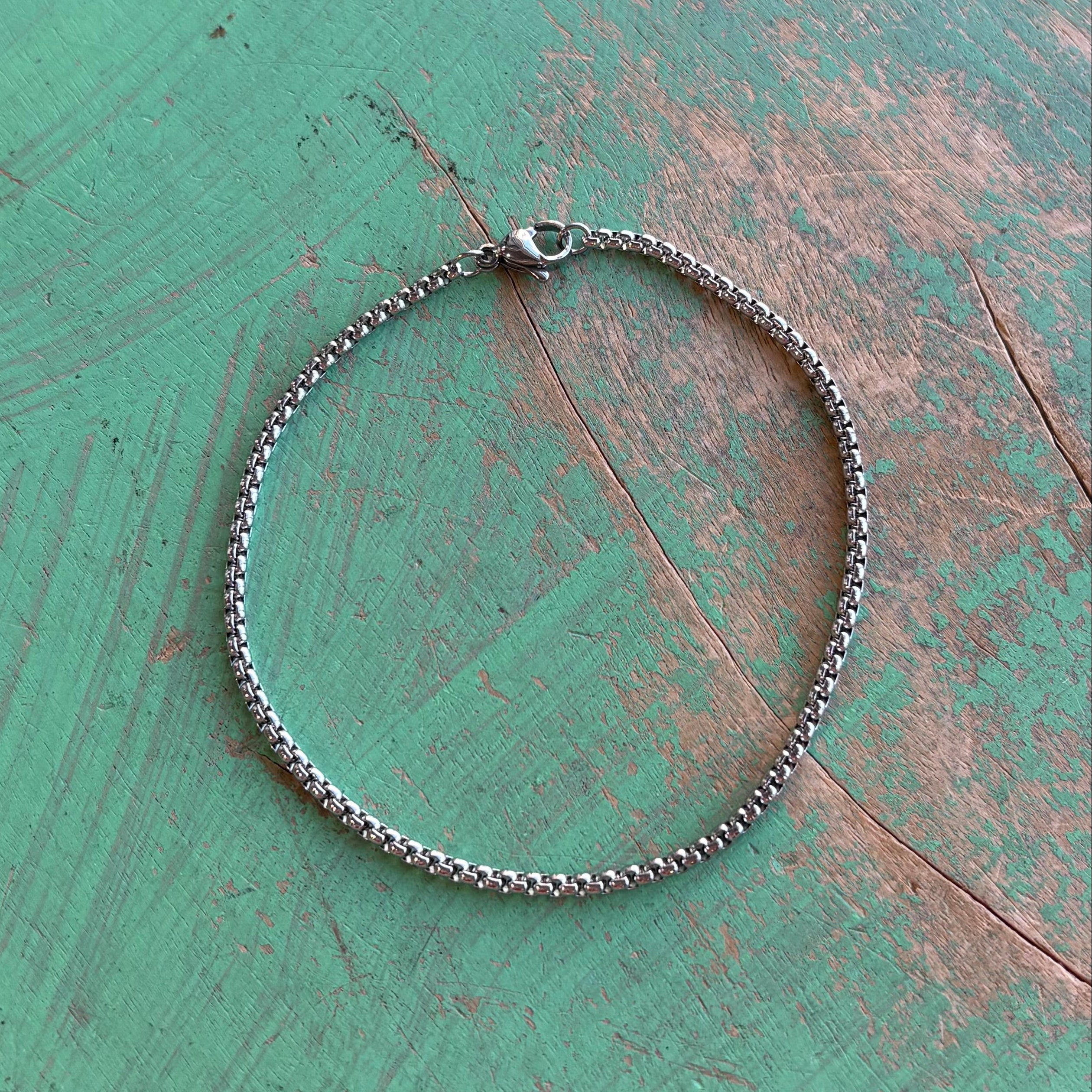 Stainless Steel Rolo Chain Bracelet