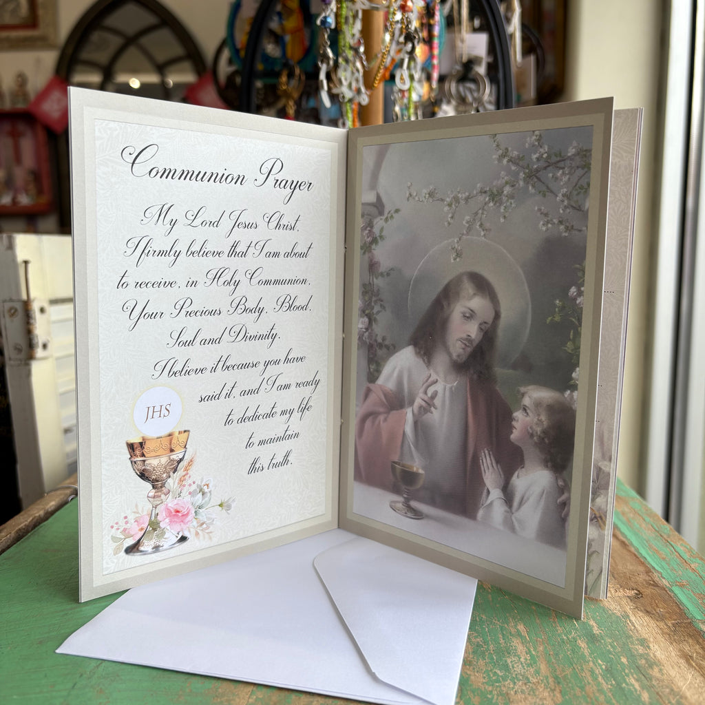 First Holy Communion Keepsake Certificate Card – Girls and Boys