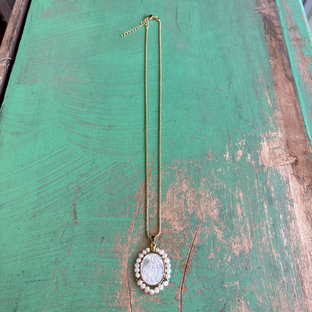 Our Lady of Grace Halo Necklace